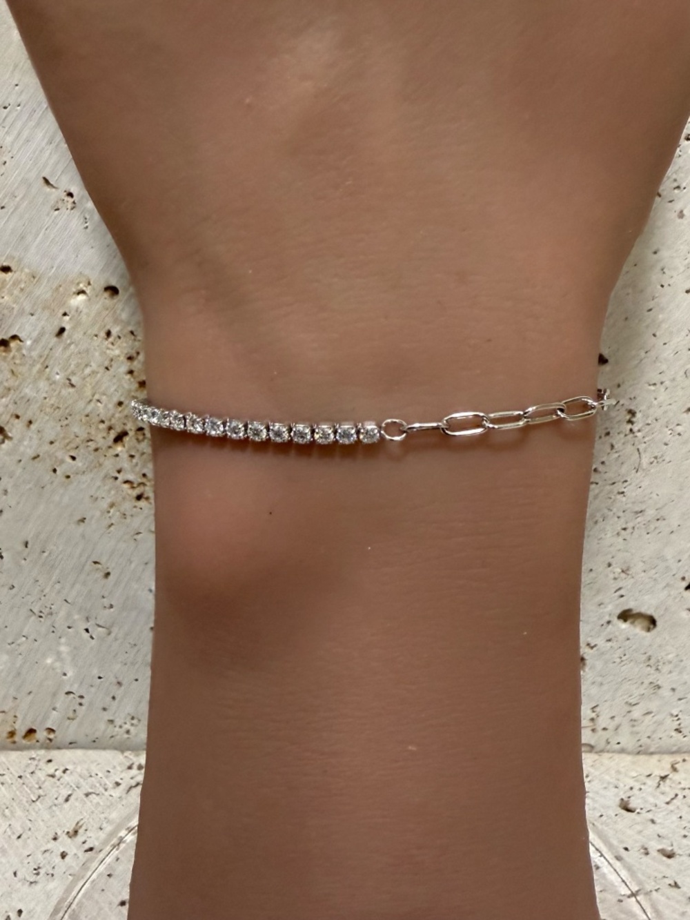 Half Tennis Bracelet Moissanite 0.93 CTW 925 Sterling Silver